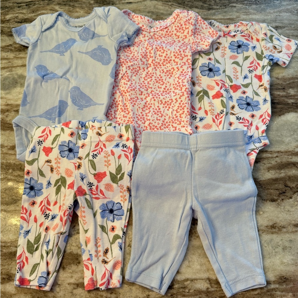 Carters newborn set